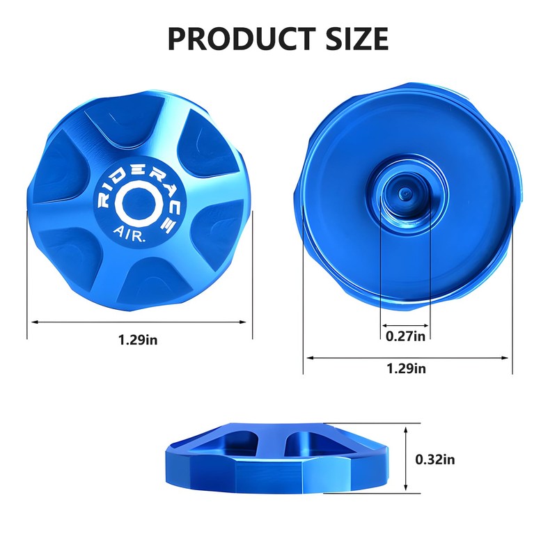 Bicycle Fork Cap Air Valve Cover, Lightweight Aluminium Fork Valve