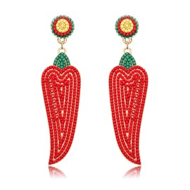 ELEARD Mexican Earrings for Women Beaded Fiesta Earrings Cinco de Mayo Earrings Statement Mexico Fiesta Party Holiday Jewelry Gift