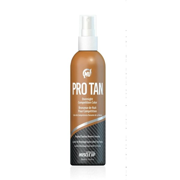 Pro Tan Overnight Competition Colour Original Suntan Brown Bronzing Formula with Foam Pad - 250 ml