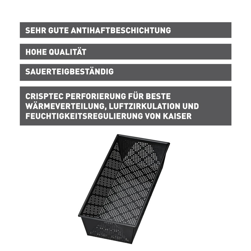 KAISER Brotform Inspiration perforated 35 cm non-stick coated steel including