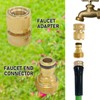 Socpuro 8-Set Garden Hose Quick Connectors, Solid Brass 3/4 Inch