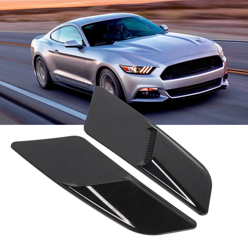 2 Pcs Engine Bonnet Air Vent Cover Front Bonnet Decoration