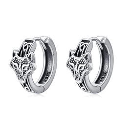 POPLYKE Celtic Hoop Earrings for Women Men Sterling Silver Irish Jewellery for Women Men, Not a gemstone, No Gemstone