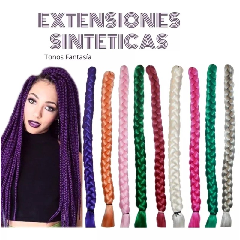 Ari 3 Extensiones De Cabello Sintetico Para Trenzas 58cm
