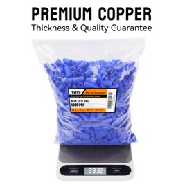 YMYP 1000PCS Wire Nut Connector - AWG 22-14 Blue - Insulated Insert Twist Electrical Wire Terminal with Spring, Portable Wire Caps for Quick Connection