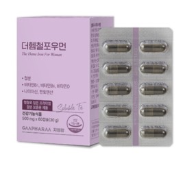 GM Farm The Hem Iron For Woman Women's Iron Soluble Nutrient 60 Capsules / 지엠팜 더헴철포우먼 여성 철분 가용성 영양제 60캡슐