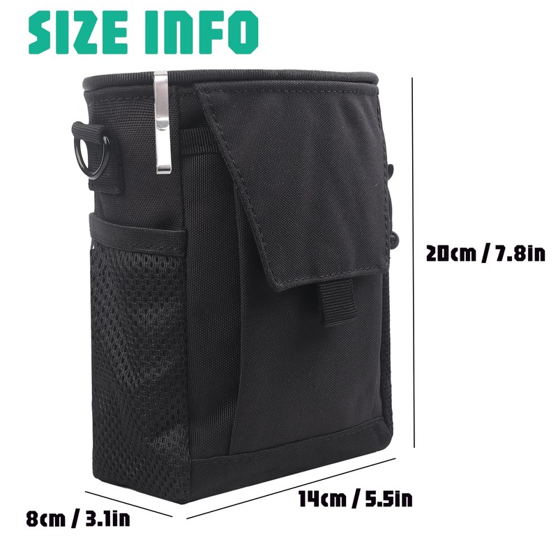 XTACER Tactical Dump Pouch,Utility Tool Bag Molle Pouches with Plastic