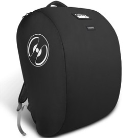 YOREPEK Padded Car Seat Travel Bag for Airplane, Fits for Doona Car Seat Stroller with isofix Base, Infant Car Seat Bags with Lockable Zipper, Foldable Gate Check Stroller Backpack for Baby Travel