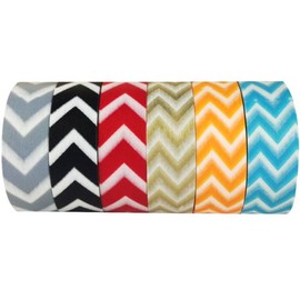 Wrapables Japanese Washi Masking Tape Collection, Premium Value Pack (Set of 6) VPK15