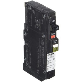 Square D by Schneider Electric QO120PCAFI 20-Amp Single-Pole Plug-On Neutral CAFCI Circuit Breaker (2-Pack)