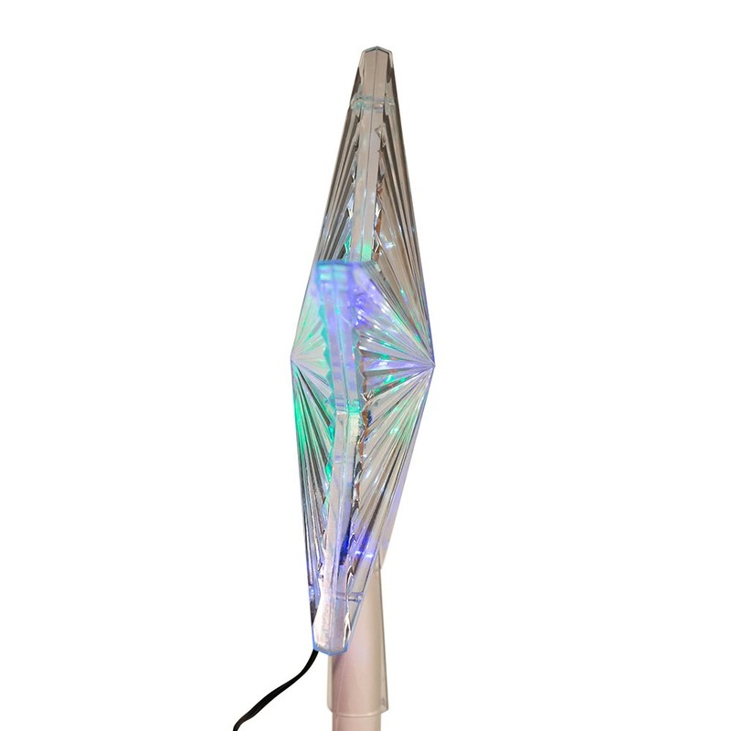 Kurt Adler Color-Changing LED Star Treetop, 8.5-Inch