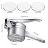 Multi-Purpose Stainless Steel Potato Ricer, Heavy Duty Large Capacity Potato