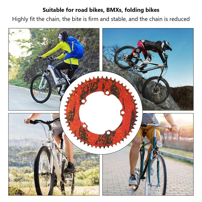BOLANY Bicycle Chainring 54T BCD130 Bike Chain Ring Positive Negative