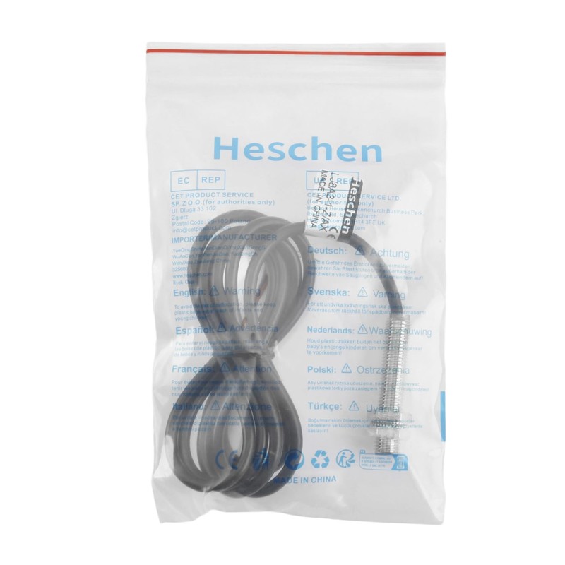 Heschen M8 Proximity Sensor Switch, 5VDC 200mA, NPN NO, 1mm