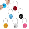 LightBeacon Pack of 6 Luggage Lock, Suitcase Lock, Combination Lock,
