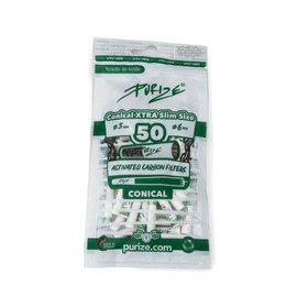 PURIZE® Conical XTRA Slim Size Activated Carbon Filter (Pack of 50)