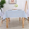 Wonhomke Simple Small Plaid Table cloth Polyester Cotton Tablecloth Square