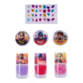 Lady Bud  Set De Esmaltes Uñas 3d Glitter Juguete Niñas