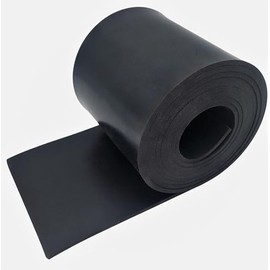 Wulkow Rubber Strips, 1 mm Thick, Choice of Width and Length, Selection: 350 mm x 300 mm x 1 mm, Rubber Mat, Rubber Roller, Rubber Plate, Solid Rubber Scraper, Hard Rubber for Garden, Home and