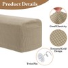 uxcell 2Pcs Stretch Armrest Covers, Polyester Soft Couch Arm Slipcovers