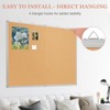 AMUSIGHT Double-Sided Large Cork Board, 48" x 36" Foldable Hanging
