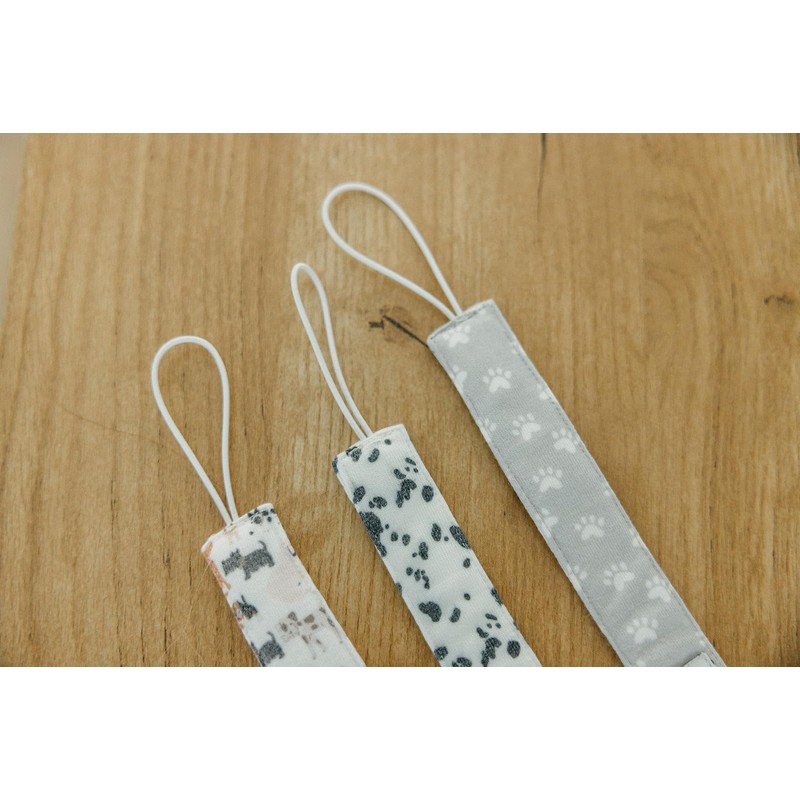 Binky Clip 3 Pack Set "Rufus" by Copper Pearl