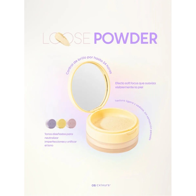 Polvo Fijador Matte Sella Maquillaje Os Colours Os Cx|xurs