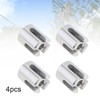 Cross Cable Clamps 4Pcs, M12x5mm Cross Wire Rope Clip, 316