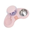 Double Cat Bowls Pet Food and Water Bowl Set Tilted