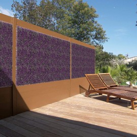 Coarbor Artificial Peanut Leaves Panels Backdrop Fence Wall 20’’x20’’ Perfect for Balcony Patio Side Yard Set of 4