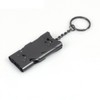 gofidin Double Pipe Whistle Pendant Keychain High Decibel Outdoor Survival