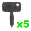 APUK 5x Lucas Ignition Switch Key Replacement for Massey Ferguson