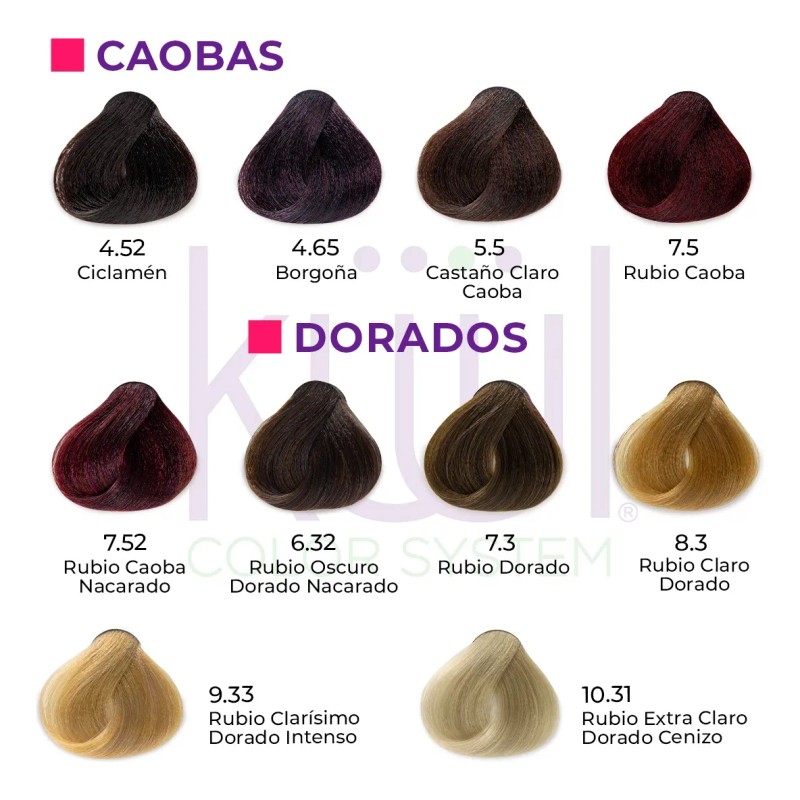 Kit Tinte Cabello Kuul Naturales Peroxido Vol