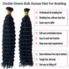 Bulk Hair Double Drawn Human Bundles Spanish Curly Extensions For