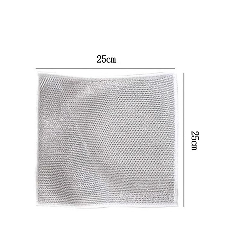 Wire Mesh Cleaning Cloth 12 Pack Silver Wire Wish Cloth,