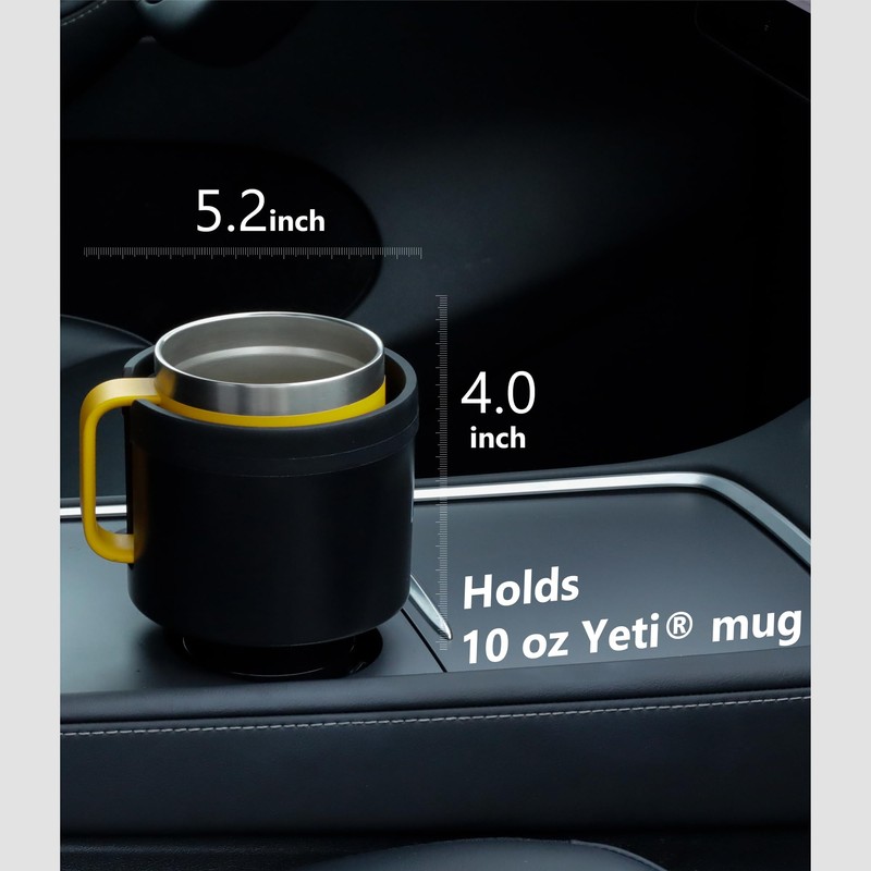Seven Sparta Car Cup Holder Expander with Adjustable Base, Compatible