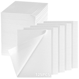 QWORK® 125pcs Dental Bibs Sheets, Tattoo Clean Pad,33x45cm,for Dental, Tattoo, and Tray Cover Applications, White