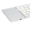 Foldable Bluetooth Keyboard 63 Keys Metal Ultra Thin Mini Folding