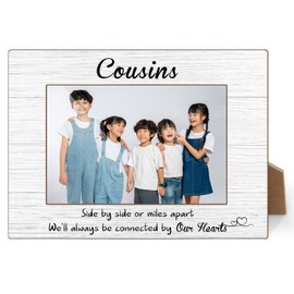 Cousins Picture Frame, Side by Side or Miles Apart 4x6 Photo Frame, Birthday Gifts Long Distance Gift for Cousins, Tabletop Picture Frames for Home Living Room Desk Decor-11