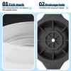 Meetall 2 Pack Diamond Shape Ice Cube Mold for Whiskeys,Cocktails