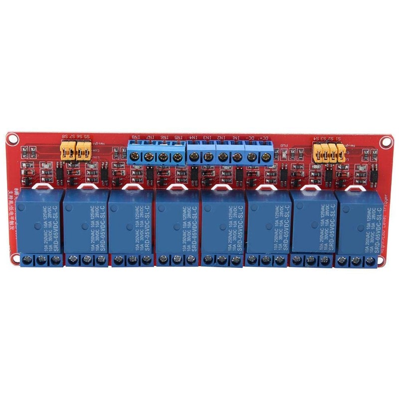 Hilitand 8 Channel Optocoupler Relay Module Board High & Low
