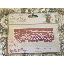 Crafter's Companion Metal Dies Vintage Lace Edge By Sara Signature NEW