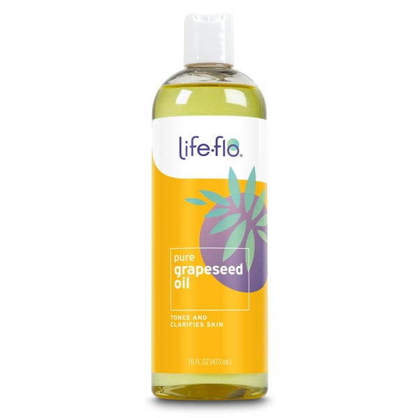 Life-flo Carrier Oil | 16oz (Pure Grapeseed Oil)
