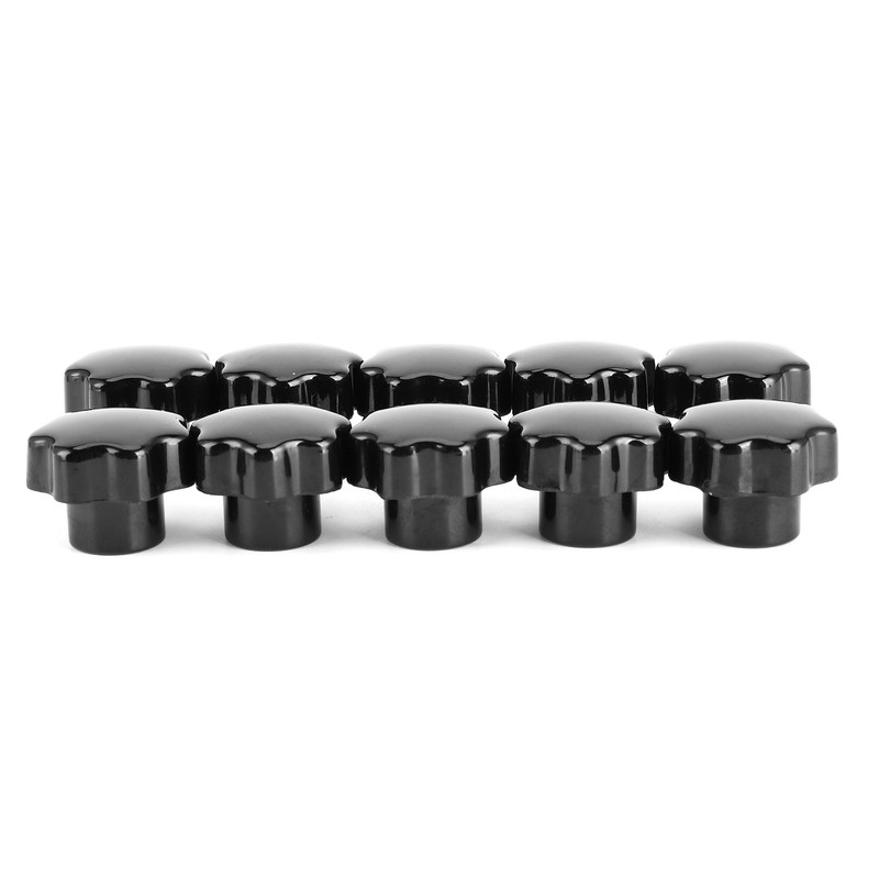 10Pcs Nuts Knob Grip Handle 7-Star 8mm Female Thread Brass