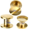 10pcs 6 x 4.5mm Flat Belt Screw Leather Craft Brass