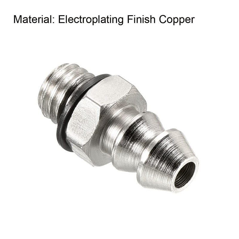 PATIKIL Hose Barb Fitting Straight 5mm Barbed M5x0.8 Male Thread,