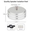 Tuperoymse Audio Isolation Feet Aluminum Amplifier Feet 58x22MM Turntable Isolation