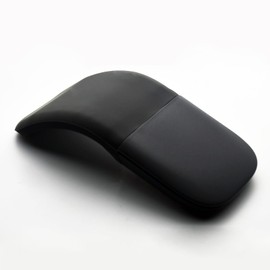 Foldable Mouse Bluetooth Folding Wireless Mice with Touch Panel-Black