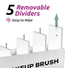 Suli Large Makeup Brush Holder Organizer, Wooden Cosmetic Brushes Storage