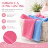4 Pack Bamboo Face Cloths, Soft Reusable Flannel Face Towels